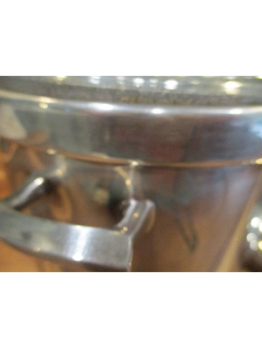 Sheffield Silver Co Silverplate Ice Bucket Pyrex Glass Liner Domed Lid Vintage